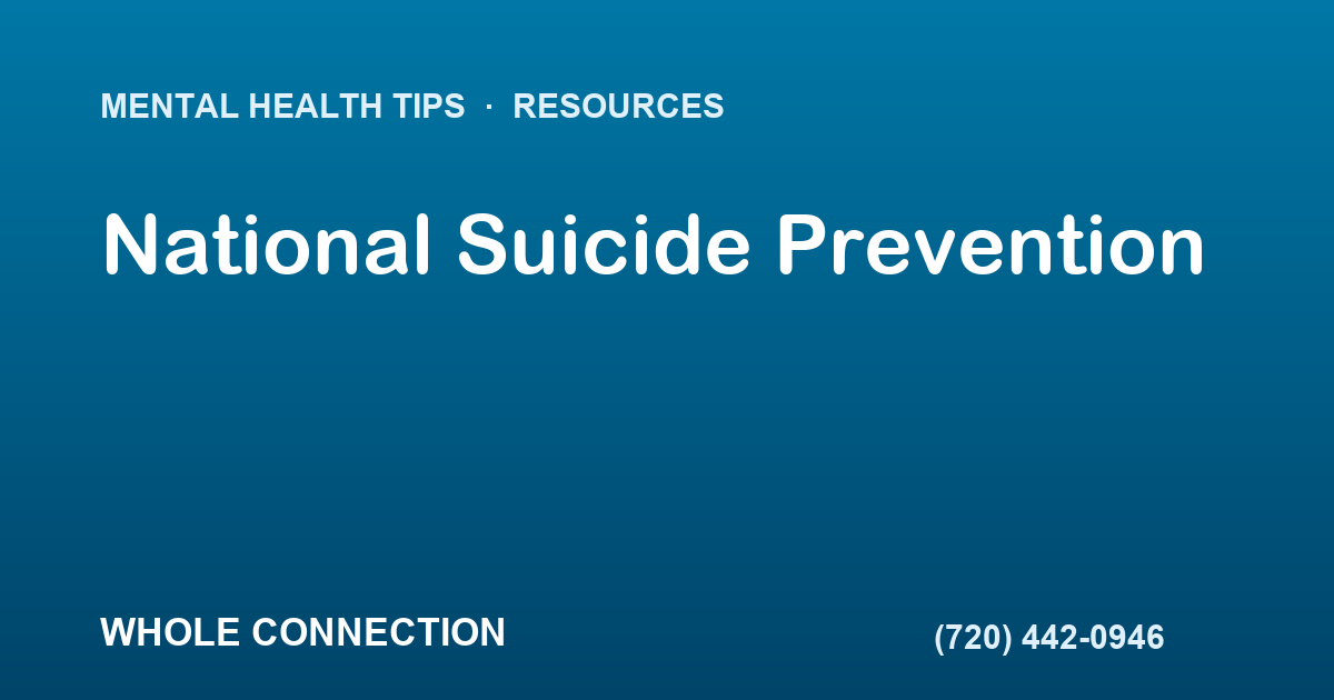 National Suicide Prevention